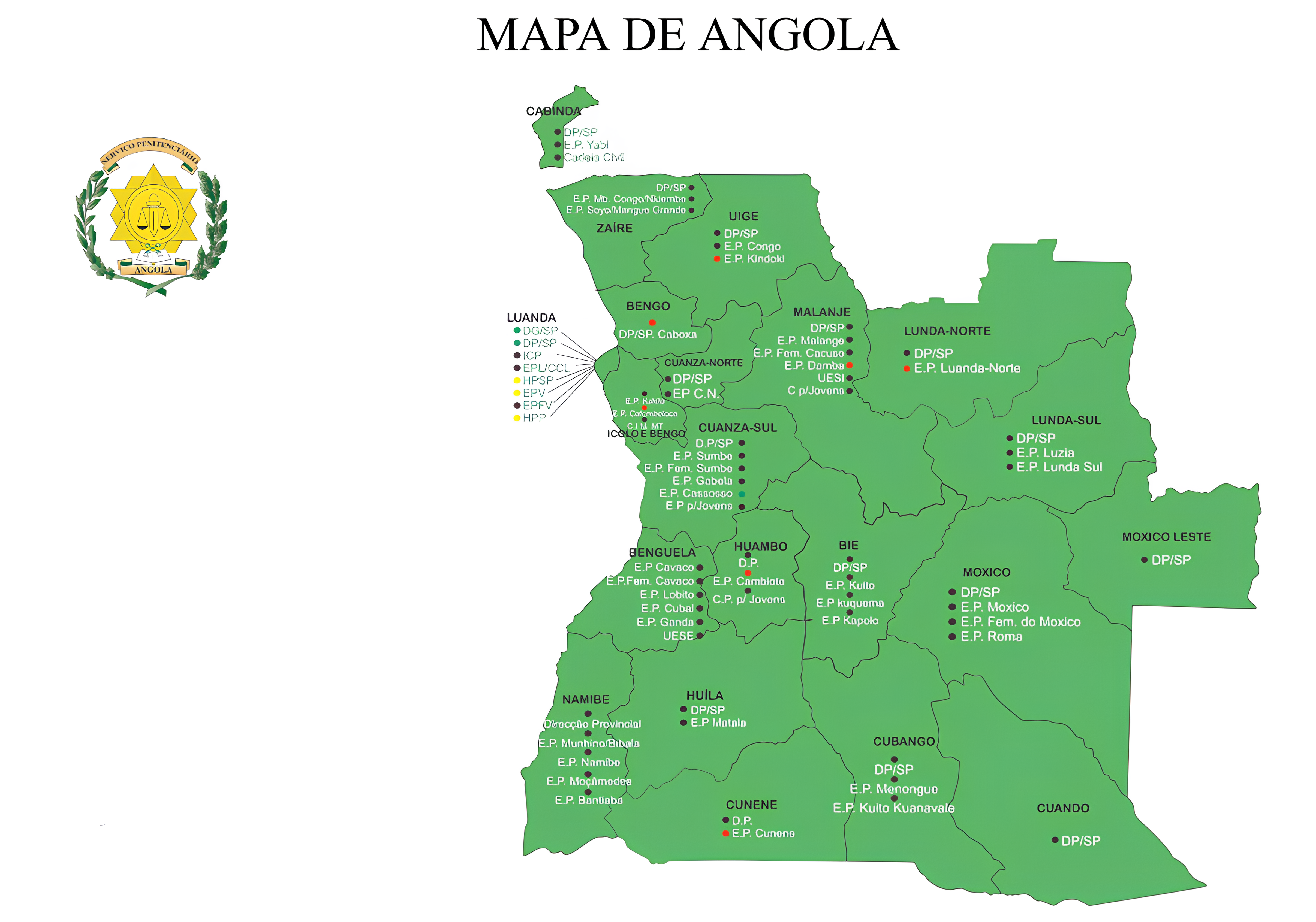 mapa do estabelecimentos